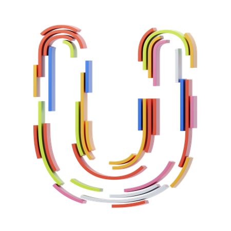 U Letter  3D Icon