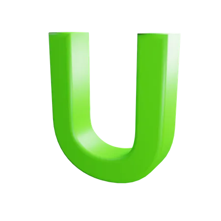 U Letter 3D Icon