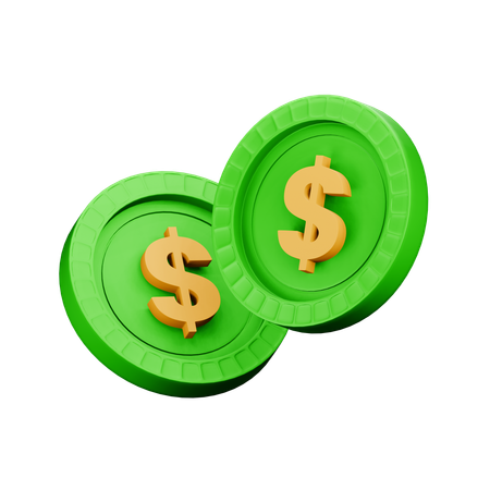 U S dollar  3D Icon