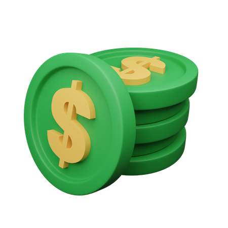 U S dollar  3D Icon