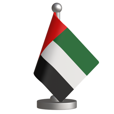 Uae 데스크 플래그  3D Icon