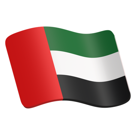 Uae Flag  3D Icon