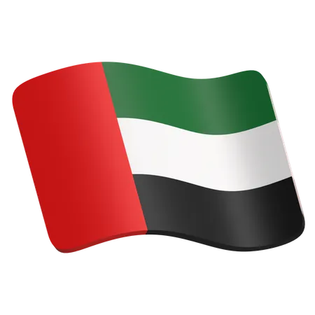 Uae Flag  3D Icon