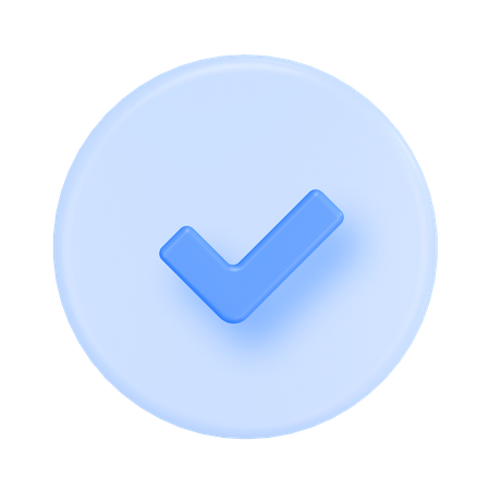 Überprüfen  3D Icon