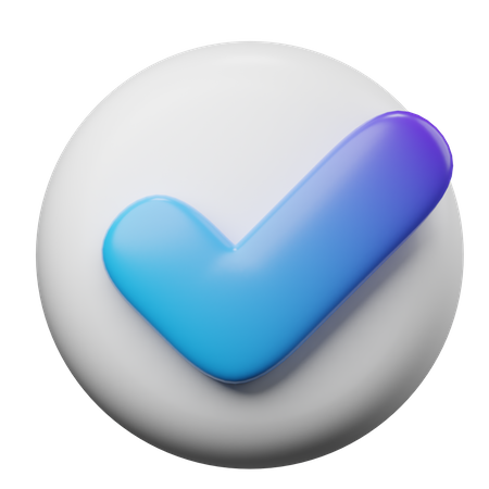 Überprüfen  3D Icon