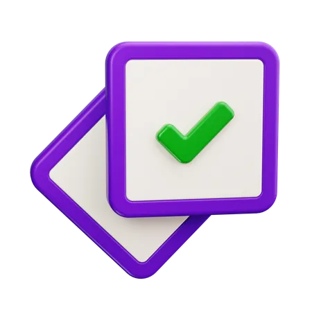 Überprüfen  3D Icon