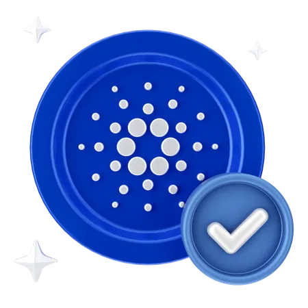 Überprüfen Sie Cardano  3D Icon