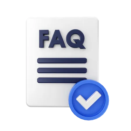 FAQ-Datei überprüfen  3D Icon