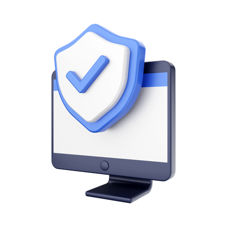 Überprüfen Sie die Systemsicherheit  3D Icon