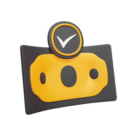 Verifizierte Zahlung  3D Icon