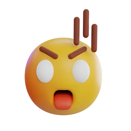 Überraschtes Emoji  3D Icon