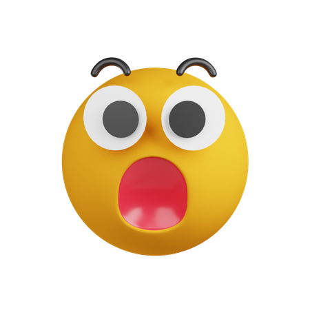 Überraschtes Emoji  3D Icon