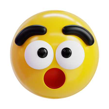 Überraschtes Emoji  3D Icon