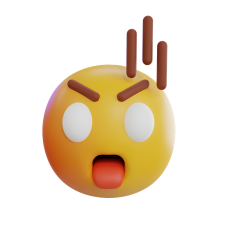 Überraschtes Emoji  3D Icon