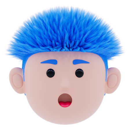 Überraschtes Gesicht  3D Icon