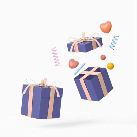 Überraschungs-Geschenkbox  3D Icon