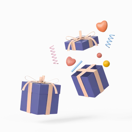 Überraschungs-Geschenkbox  3D Icon