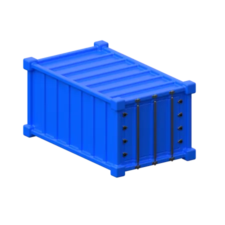 Übersee-Versandcontainer.  3D Icon