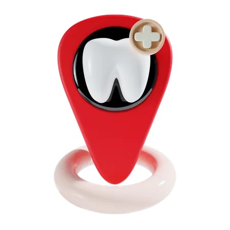 Ubicación de la clínica dental  3D Icon