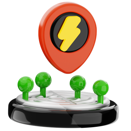 Ubicación de carga  3D Icon