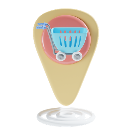 Lugar de compras  3D Icon