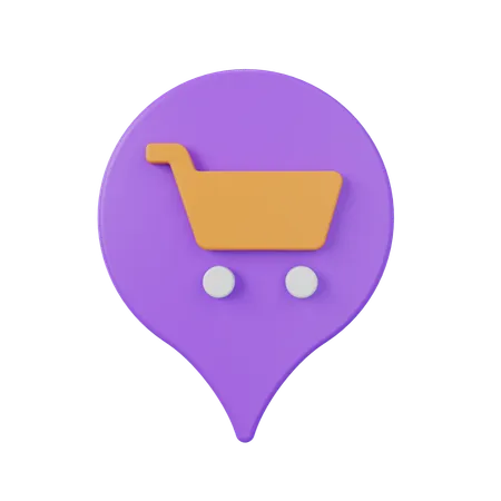 Lugar de compras  3D Icon