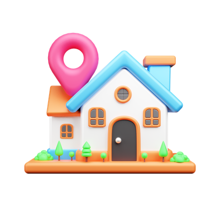 Localización de la casa  3D Icon