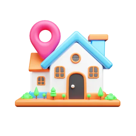 Localización de la casa  3D Icon