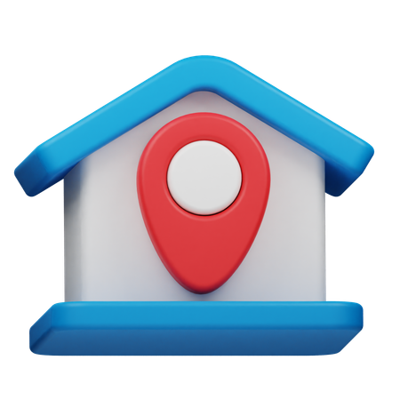 Localización de la casa  3D Icon