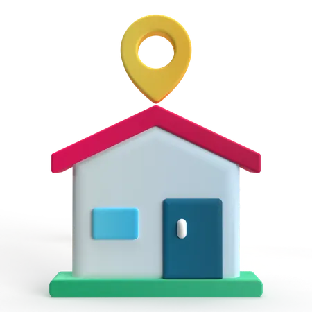 Localización de la casa  3D Icon