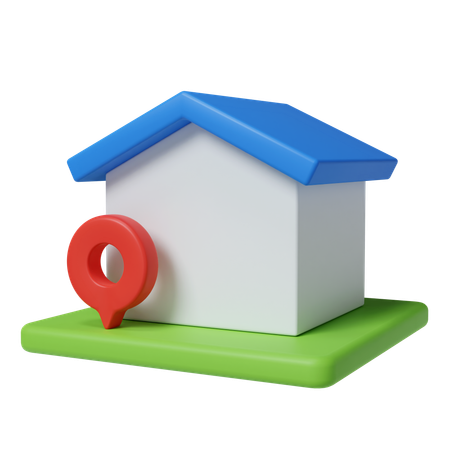 Localización de la casa  3D Icon