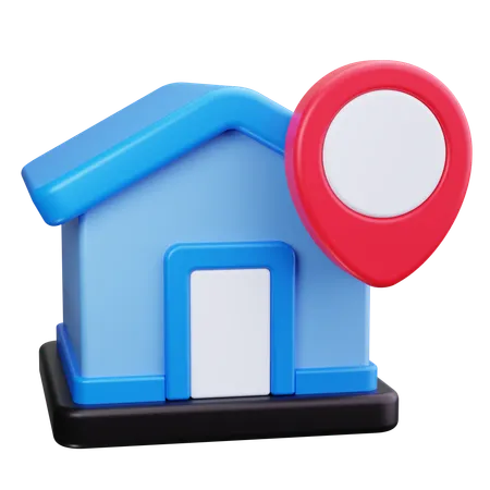 Localización de la casa  3D Icon