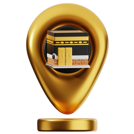 Ubicación de la kaaba  3D Icon