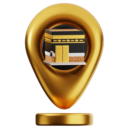 Ubicación de la kaaba  3D Icon