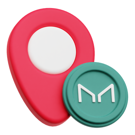 Ubicación de la moneda del fabricante  3D Icon