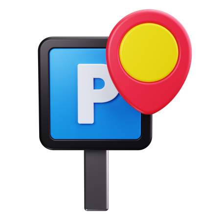 Ubicación del estacionamiento  3D Icon