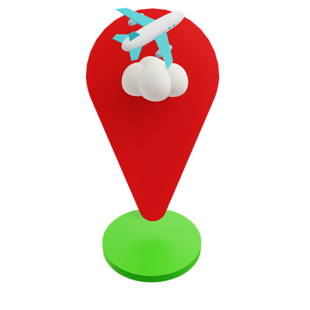 Ubicación de destino  3D Icon