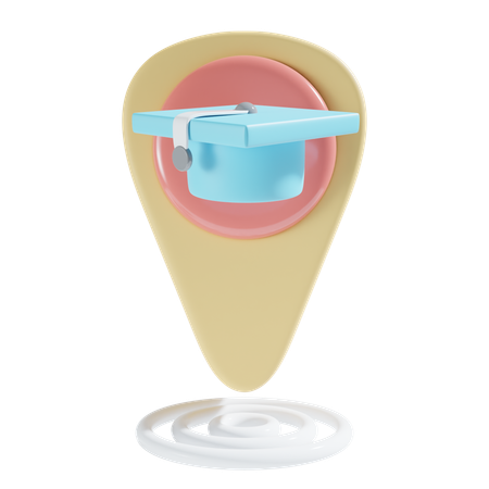 Ubicación de la escuela  3D Icon