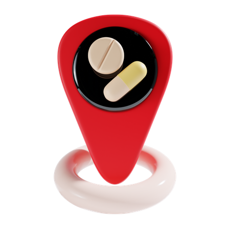 Ubicación de la farmacia  3D Icon