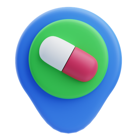 Ubicación de la farmacia  3D Icon