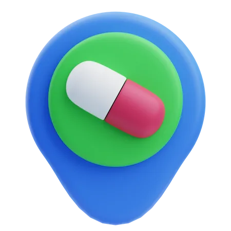 Ubicación de la farmacia  3D Icon