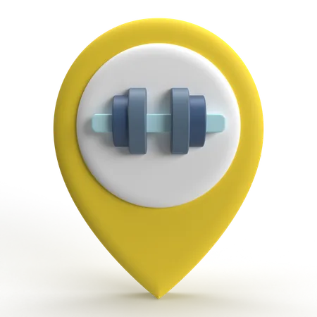 Ubicación del gimnasio  3D Icon