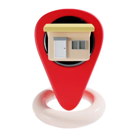 Localización de la casa  3D Icon