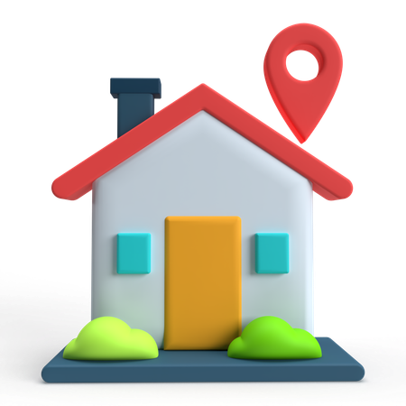 Localización de la casa  3D Icon