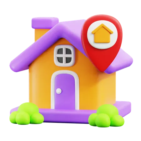 Localización de la casa  3D Icon