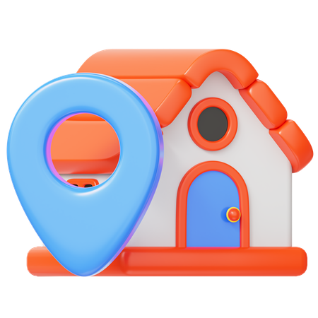 Localización de la casa  3D Icon