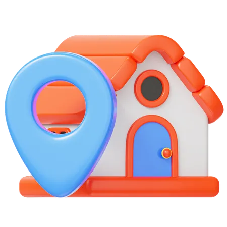 Localización de la casa  3D Icon