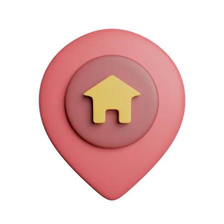 Localización de la casa  3D Icon