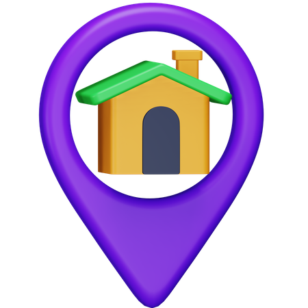 Localización de la casa  3D Icon