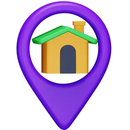 Localización de la casa  3D Icon